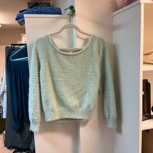 Victoria's Secret Womens Sweater Size SP Green Crew- Neck 80% Polyamide. Size L